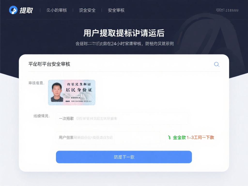 用户提交提款申请后，会受到平台的安全审核。一般情况